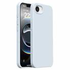 For iPhone 16e Burom Cloud Sensing Ultra-thin Liquid Silicone Full Coverage Phone Case(Glacier Blue) - 1