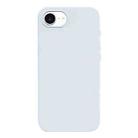 For iPhone 16e Burom Cloud Sensing Ultra-thin Liquid Silicone Full Coverage Phone Case(Glacier Blue) - 2