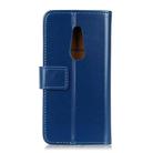 For Fujitsu Arrows Be4 F-41A 3-Color Pearl Texture Magnetic Buckle Horizontal Flip PU Leather Case with Card Slots & Wallet & Holder(Blue) - 3