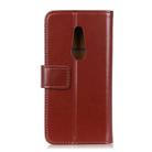 For Fujitsu Arrows Be4 F-41A 3-Color Pearl Texture Magnetic Buckle Horizontal Flip PU Leather Case with Card Slots & Wallet & Holder(Brown) - 3