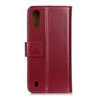 For ZTE A5 (2020) 3-Color Pearl Texture Magnetic Buckle Horizontal Flip PU Leather Case with Card Slots & Wallet & Holder(Red) - 3