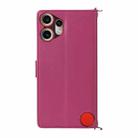 For Nothing CMF Phone 2 Pro Multifunctional 6-Card Slots Leather Phone Case with Wrist Strap(Rose Red) - 3