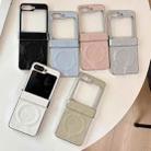 For Samsung Galaxy Z Flip6 Electroplating PC Snow Bark Texture MagSafe Phone Case(Grey) - 3