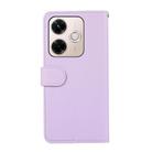 For Redmi 13X ABEEL Delicate Texture Splicing RFID Leather Phone Case(Purple) - 3