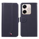 For Redmi 13X ABEEL Delicate Texture Splicing RFID Leather Phone Case(Blue) - 1