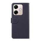 For Redmi 13X ABEEL Delicate Texture Splicing RFID Leather Phone Case(Blue) - 3
