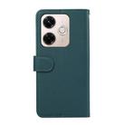 For Redmi 13X ABEEL Delicate Texture Splicing RFID Leather Phone Case(Green) - 3