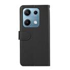 For Redmi Note 14s ABEEL Delicate Texture Splicing RFID Leather Phone Case(Black) - 3