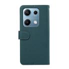 For Redmi Note 14s ABEEL Delicate Texture Splicing RFID Leather Phone Case(Green) - 3