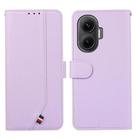 For Redmi Turbo 4 Pro ABEEL Delicate Texture Splicing RFID Leather Phone Case(Purple) - 1