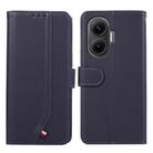 For Redmi Turbo 4 Pro ABEEL Delicate Texture Splicing RFID Leather Phone Case(Blue) - 1