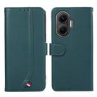 For Redmi Turbo 4 Pro ABEEL Delicate Texture Splicing RFID Leather Phone Case(Green) - 1