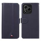 For Honor 400 Lite ABEEL Delicate Texture Splicing RFID Leather Phone Case(Blue) - 1