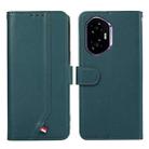 For Honor 400 ABEEL Delicate Texture Splicing RFID Leather Phone Case(Green) - 1