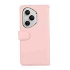 For Honor 400 Pro Global 160.8mm ABEEL Delicate Texture Splicing RFID Leather Phone Case(Pink) - 3