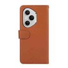 For Honor 400 Pro Global 160.8mm ABEEL Delicate Texture Splicing RFID Leather Phone Case(Brown) - 3