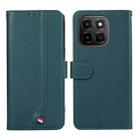 For Honor X6c 4G ABEEL Delicate Texture Splicing RFID Leather Phone Case(Green) - 1