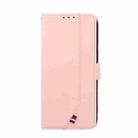 For iPhone 12 Pro ABEEL Delicate Texture Splicing RFID Leather Phone Case(Pink) - 2