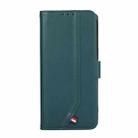 For iPhone 15 ABEEL Delicate Texture Splicing RFID Leather Phone Case(Green) - 2