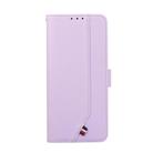 For iPhone 17 ABEEL Delicate Texture Splicing RFID Leather Phone Case(Purple) - 2
