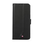 For iPhone 17 Air ABEEL Delicate Texture Splicing RFID Leather Phone Case(Black) - 2