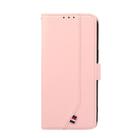 For iPhone 17 Air ABEEL Delicate Texture Splicing RFID Leather Phone Case(Pink) - 2
