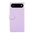For iPhone 17 Air ABEEL Delicate Texture Splicing RFID Leather Phone Case(Purple) - 3
