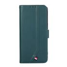For iPhone 17 Pro Max ABEEL Delicate Texture Splicing RFID Leather Phone Case(Green) - 2