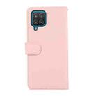For Samsung Galaxy A12 ABEEL Delicate Texture Splicing RFID Leather Phone Case(Pink) - 3