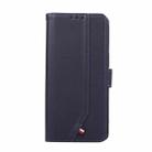 For Samsung Galaxy A12 ABEEL Delicate Texture Splicing RFID Leather Phone Case(Blue) - 2