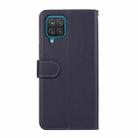 For Samsung Galaxy A12 ABEEL Delicate Texture Splicing RFID Leather Phone Case(Blue) - 3