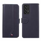 For Samsung Galaxy A54 5G ABEEL Delicate Texture Splicing RFID Leather Phone Case(Blue) - 1
