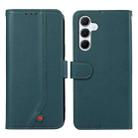 For Samsung Galaxy A17 5G ABEEL Delicate Texture Splicing RFID Leather Phone Case(Green) - 1