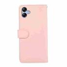 For Samsung Galaxy A07 5G ABEEL Delicate Texture Splicing RFID Leather Phone Case(Pink) - 3