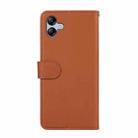 For Samsung Galaxy A07 5G ABEEL Delicate Texture Splicing RFID Leather Phone Case(Brown) - 3