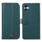 For Samsung Galaxy A07 5G ABEEL Delicate Texture Splicing RFID Leather Phone Case(Green) - 1