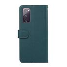 For Samsung Galaxy S20 FE ABEEL Delicate Texture Splicing RFID Leather Phone Case(Green) - 3