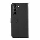 For Samsung Galaxy S21 FE 5G ABEEL Delicate Texture Splicing RFID Leather Phone Case(Black) - 3