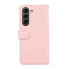 For Samsung Galaxy S21 FE 5G ABEEL Delicate Texture Splicing RFID Leather Phone Case(Pink) - 3
