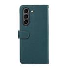 For Samsung Galaxy S21 FE 5G ABEEL Delicate Texture Splicing RFID Leather Phone Case(Green) - 3