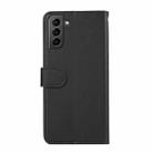For Samsung Galaxy S21+ ABEEL Delicate Texture Splicing RFID Leather Phone Case(Black) - 3