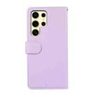 For Samsung Galaxy S21 Ultra 5G ABEEL Delicate Texture Splicing RFID Leather Phone Case(Purple) - 3