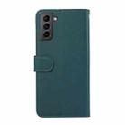 For Samsung Galaxy S21 5G ABEEL Delicate Texture Splicing RFID Leather Phone Case(Green) - 3