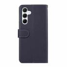 For Samsung Galaxy S23 FE 5G ABEEL Delicate Texture Splicing RFID Leather Phone Case(Blue) - 3