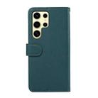 For Samsung Galaxy S23 Ultra 5G ABEEL Delicate Texture Splicing RFID Leather Phone Case(Green) - 3