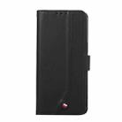 For Samsung Galaxy S23 5G ABEEL Delicate Texture Splicing RFID Leather Phone Case(Black) - 2