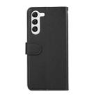 For Samsung Galaxy S23 5G ABEEL Delicate Texture Splicing RFID Leather Phone Case(Black) - 3