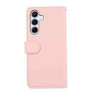 For Samsung Galaxy S24+ 5G ABEEL Delicate Texture Splicing RFID Leather Phone Case(Pink) - 3