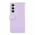 For Samsung Galaxy S24 5G ABEEL Delicate Texture Splicing RFID Leather Phone Case(Purple) - 3