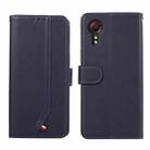 For Samsung Galaxy XCover 7 ABEEL Delicate Texture Splicing RFID Leather Phone Case(Blue) - 1